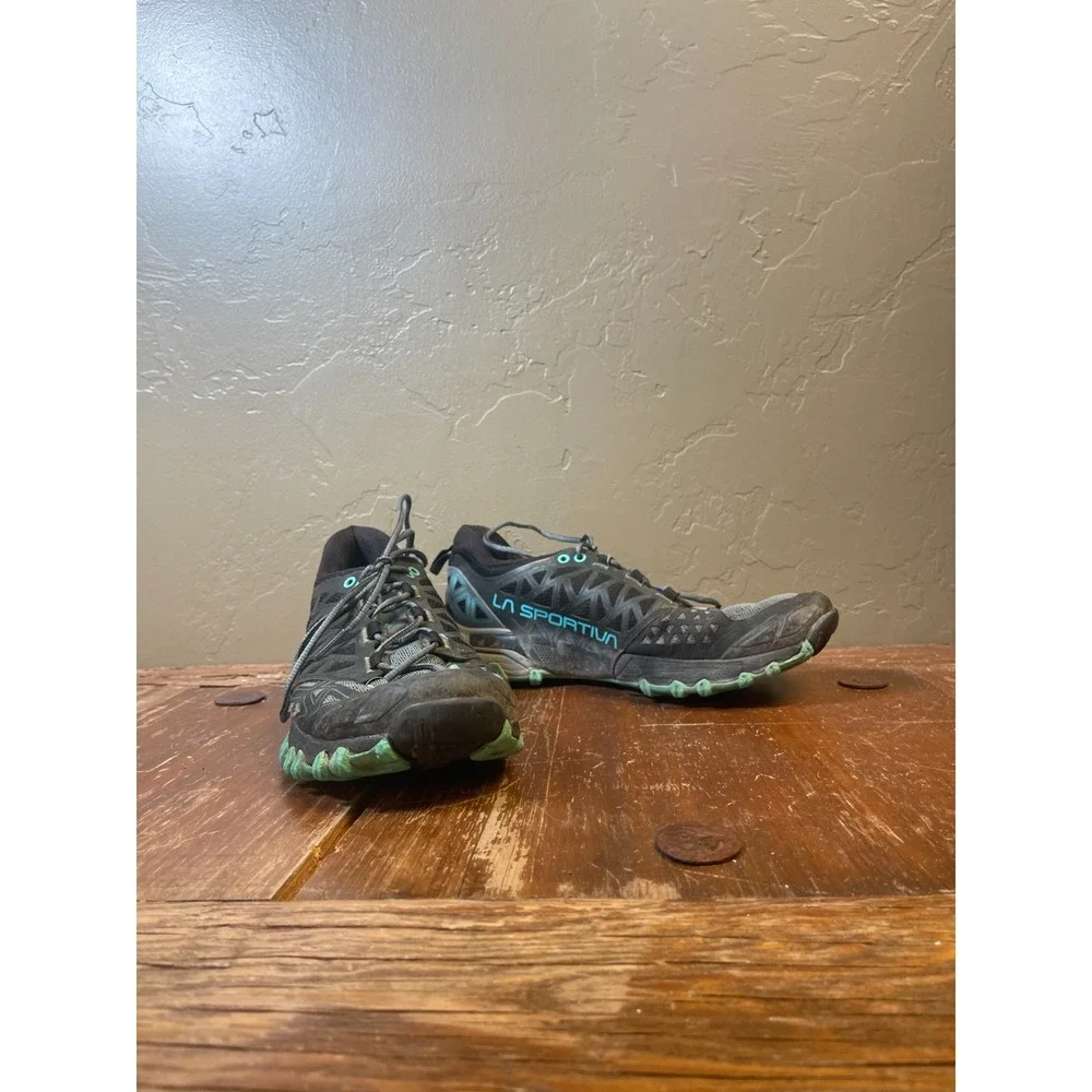 La Sportiva Bushido II Trail Running Shoes Womens 9.5 Blue Sneakers Hiking MTN